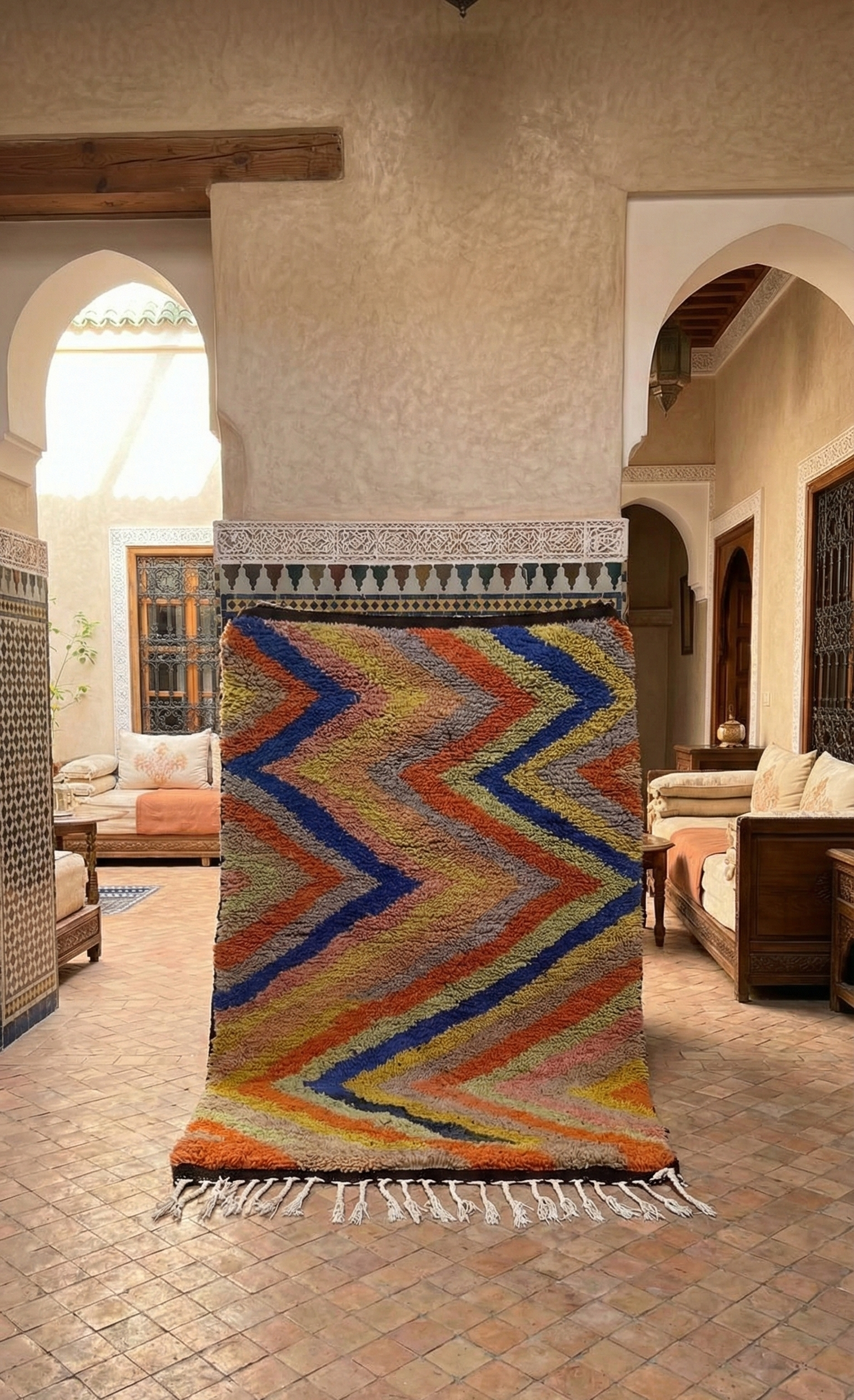 Handmade Moroccan Berber Rug – Custom Wool Area Rug – One-of-a-Kind – Natural Wool – Personalized Size & Color