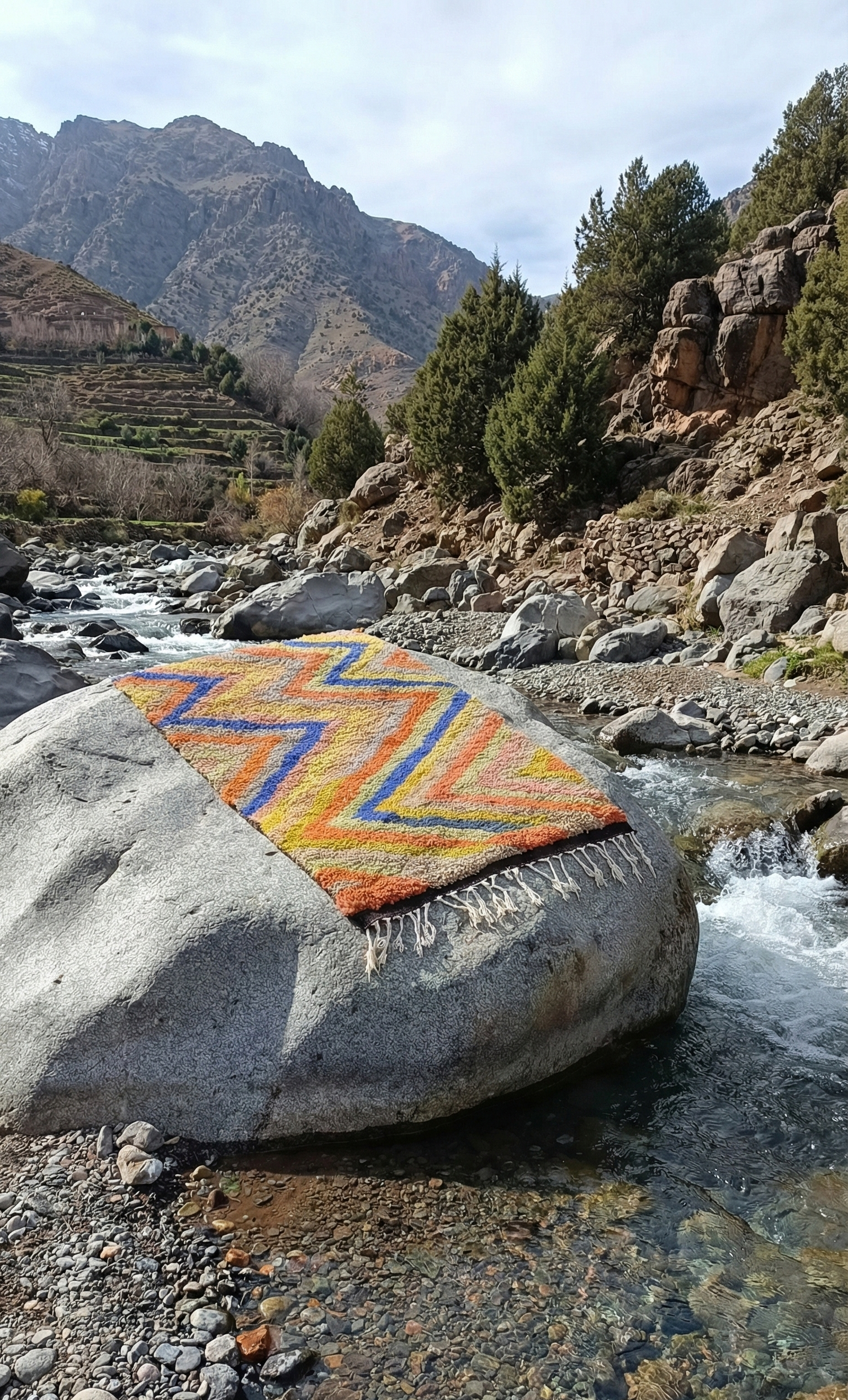 Handmade Moroccan Berber Rug – Custom Wool Area Rug – One-of-a-Kind – Natural Wool – Personalized Size & Color